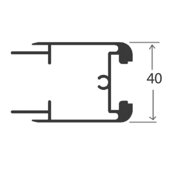 Cold Room Flip-Flap Door Aluminum Profile - BOB-12891-2d