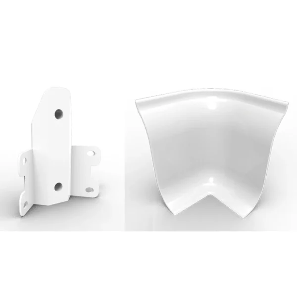 cold room based hygienic profile internal corner, bob modüler, bob-001, cold room base internal corner, bob-059 hygienic base pvc profile, hygienic floor internal corner, cold storage hygiene solutions, internal corner connector, cold room floor accessories, hygienic cold room components