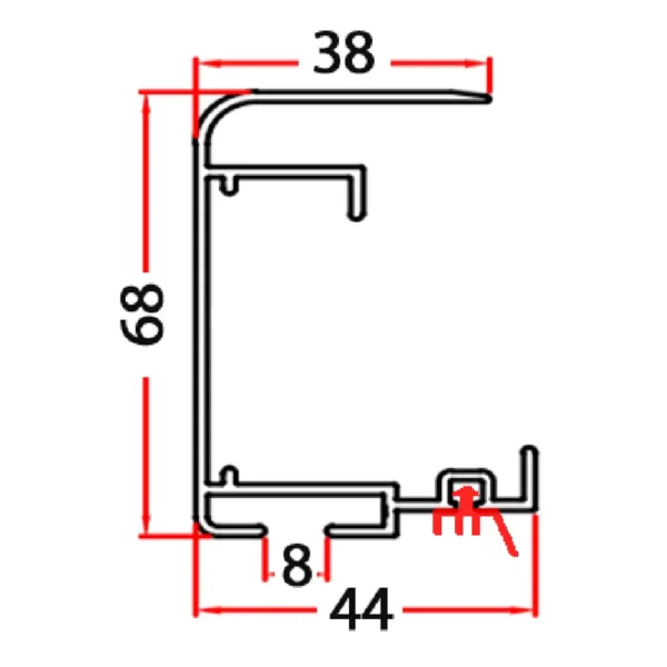 aluminum door leaf profile, cold room door leaf, polyurethane injection door, positive cold room door, bob 30561, cold storage door, cold room sliding door leaf, cold room hinged door leaf, door leaf insulation, bob modüler