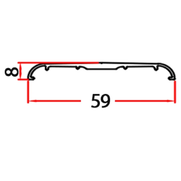 Cold Room Door Frame Heater Channel Aluminum Profile - BOB-30204