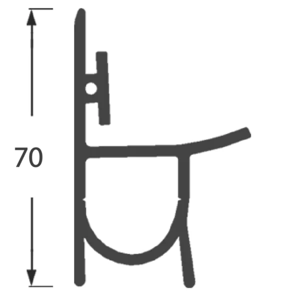 cold room door threshold rubber, PVC threshold rubber, cold storage door bottom rubber, bob modüler, bob-p579, cold room door sealing, economical threshold rubber, cold room floor sealing, energy efficient cold room door, industrial cold storage