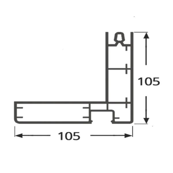 pvc frame profile, cold room door frame, modular cold room frame, bob-10018, bob-10019, bob-10092, bob-10024, heater cable channel frame, cold storage door frame, hinged cold room door
