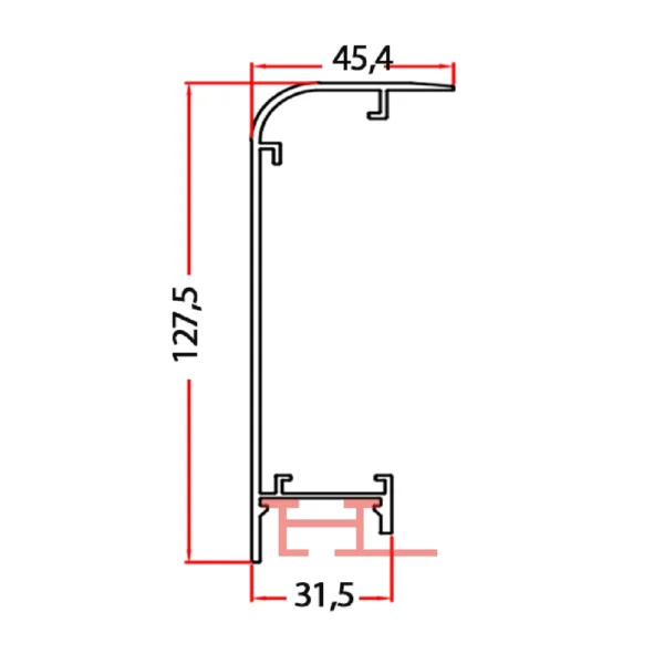 Ready Panel Aluminum Profile (120 mm) - BOB-12789