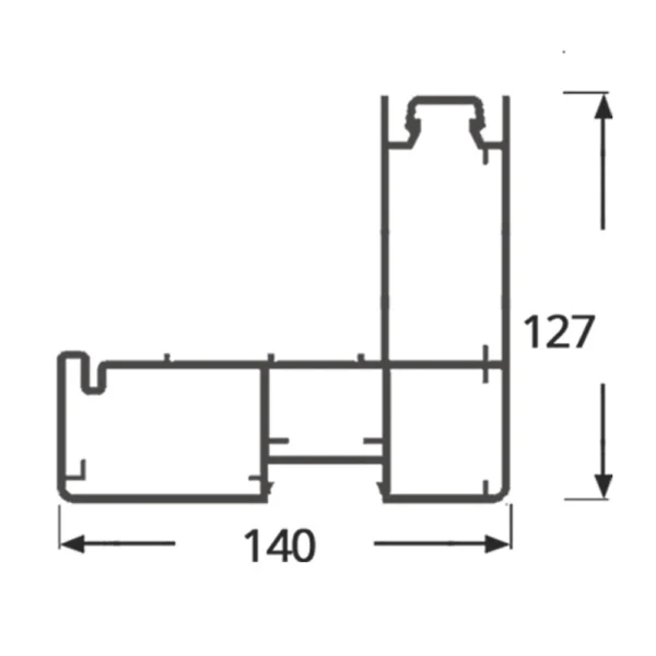 pvc frame profile, cold room sliding door, cold room automatic sliding door, cold room monorail sliding door, bob-10063, cold storage door frame, heater cable channel, modular pvc frame, bob modüler, cold room door system