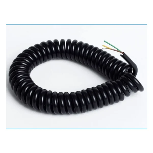 spiral cable for sliding door, bob modüler, bob-spc001, cold room doors, cold storage sliding door, resistance cable, standard series clamp, spiral cable connection, cold room electrical system, industrial cold room accessories