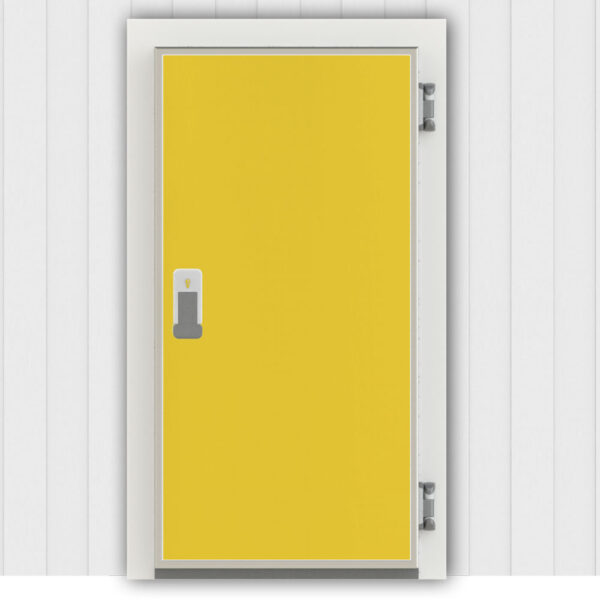 cold room hinged door, cold room swing door, cold storage door, frozen room door, BOB Modular, cold room doors, double gasket system, heating cable, polyurethane insulated door, cold room door hinge