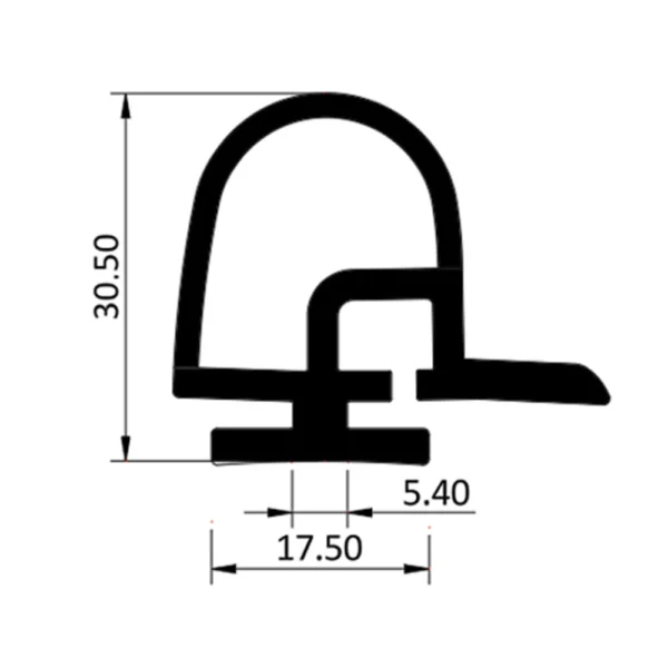 cold room door rubber, EPDM door rubber, heating cable channel door rubber, Bob Modüler, BOB-K59, BOB-REZ01, sliding cold room door seal, automatic sliding door rubber, monorail door rubber, energy efficient cold storage