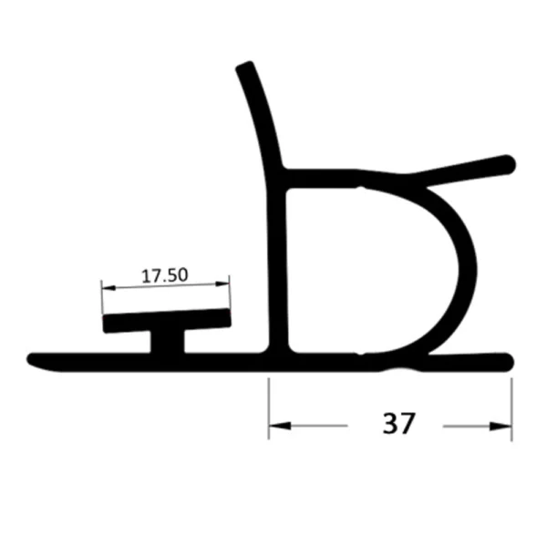 cold room door threshold rubber, cold room door bottom rubber, cold storage door threshold rubber, bob modüler, bob-k83, EPDM threshold rubber, cold room door sealing, freezer door threshold rubber, energy efficient cold room door, industrial cold storage door