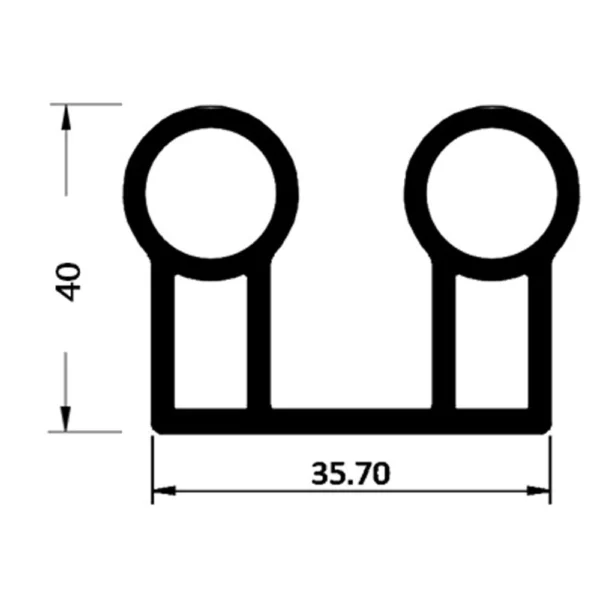 cold room door rubber, cold room door gasket, cold room doors, cold storage door gasket, pvc door gasket, bob modüler, bob-p329, cold room hinged door gasket, cold room sliding door gasket, cold storage sealing solutions