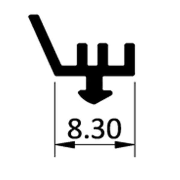 cold room door leaf isolation rubber, door leaf isolation rubber, cold room door isolation, bob modüler, bob-p66, aluminum profile isolation, cold storage door leaf, thermal break door leaf, energy efficient cold room door, industrial cold storage door