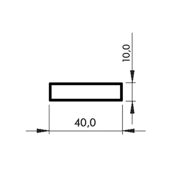 Cold Room Flip-Flap Door Aluminium Profile, BOB-FFAP-05, 1 cm height-increasing profile, anodized aluminium profile, cold storage facilities, flip-flap door frame, panel thickness adjustment, Bob Modüler, cold room door profile, aluminium frame extension