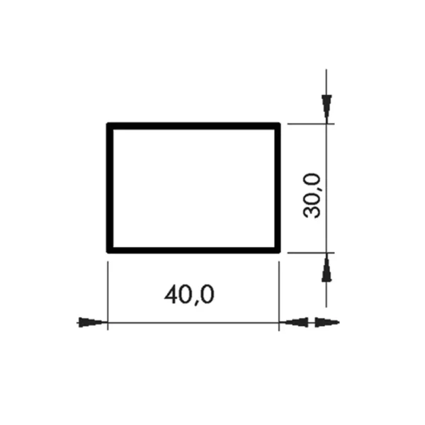 Cold Room Flip-Flap Door Aluminium Profile, BOB-FFAP-07, 3 cm frame extension profile, anodized aluminium profile, cold storage facilities, flip-flap door frame, panel thickness compatibility, Bob Modüler, cold room door profile, aluminium frame extension