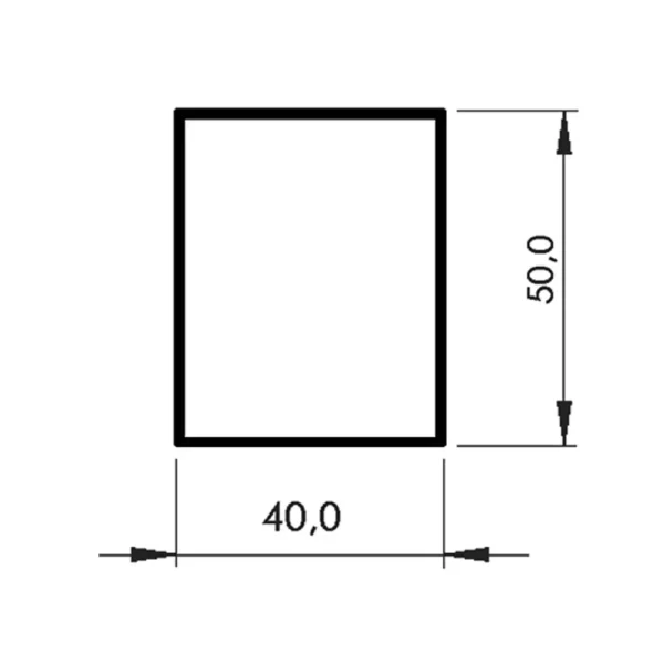 Cold Room Flip-Flap Door Aluminium Profile, BOB-FFAP-08, 5 cm height-increasing profile, anodized aluminium profile, cold storage facilities, flip-flap door frame, panel thickness compatibility, Bob Modüler, cold room door profile, aluminium frame extension