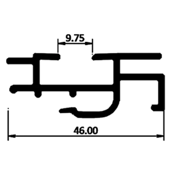 pvc çıta, donuk oda kapısı, pvc izolasyon profili, bob-10074, soğuk oda kapı kanadı, poliüretan enjeksiyon kapı, çiftli conta sistemi, bob modüler, donuk oda izolasyonu, pvc kapı profili