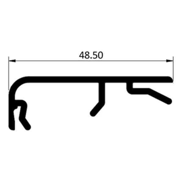 pvc çıta, panel kasa profili, bob-10075, soğuk oda kapı kasası, panel kasa sistemi, pvc kasa profili, soğuk oda panel kasası, bob modüler, ekonomik kapı kasası, soğuk hava deposu kapısı