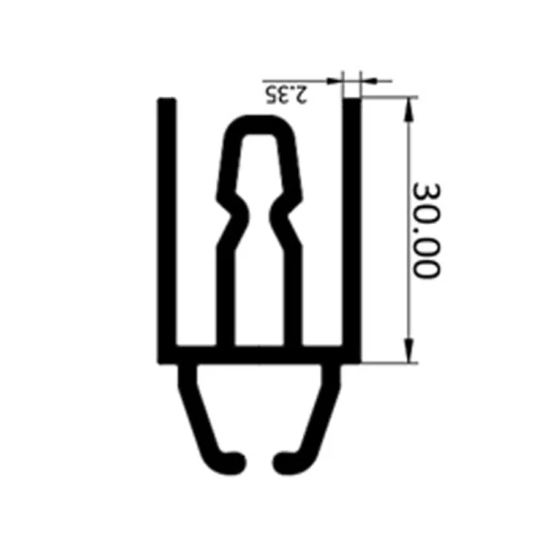 pvc kasa profili, 30 mm yükseltme profili, bob-10092, soğuk oda pvc profil, buzhane pvc profil, modüler kasa sistemi, pvc yükseltme profili, bob modüler, soğuk oda kapı kasası, soğuk hava deposu kapısı