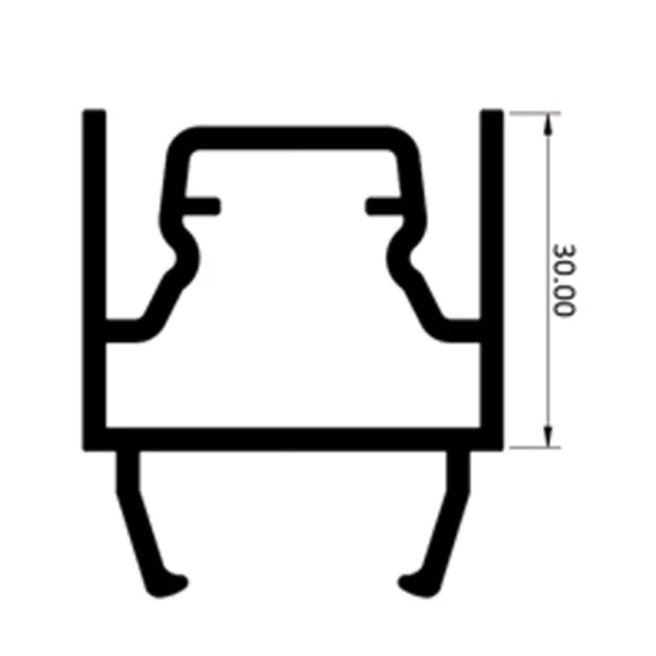pvc kasa profili, 30 mm yükseltme profili, bob-10110, soğuk oda pvc profil, soğuk oda sürgülü kapı kasası, buzhane pvc profil, modüler kasa sistemi, bob modüler, sürgülü kapı kasa profili, soğuk hava deposu kapısı