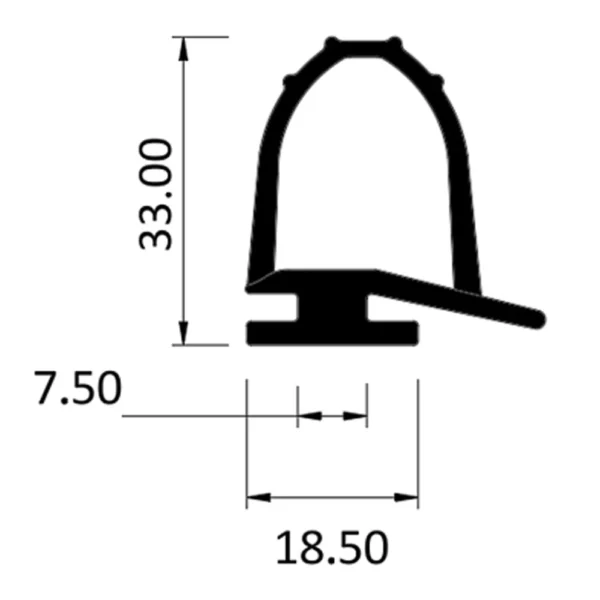 cold room door rubber, EPDM door rubber, sliding cold room door seal, Bob Modüler, BOB-K3, cold storage door rubber, automatic sliding door rubber, monorail door rubber, energy efficient cold storage, industrial cold room sealing