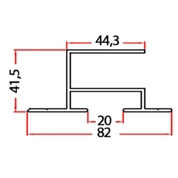 Alüminyum yan ray profili, soğuk oda yan ray profili, sürgülü kapı rayı, Bob Modüler yan ray, soğuk oda sürgülü kapı profili, yan ray profili, endüstriyel sürgülü kapı rayı, soğuk oda kapı aksesuarı, alüminyum yan ray