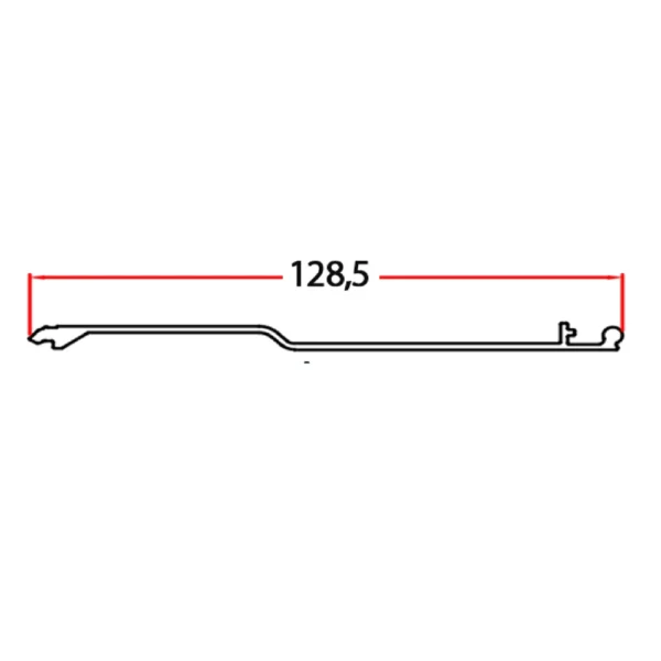 BOB-9016B, alüminyum ray kapak profili, ray kapak profili, soğuk oda ray kapağı, BOB-9016A kapak profili, Bob Modüler ray kapağı, sürgülü kapı ray kapağı, alüminyum kapak profili, soğuk oda kapı aksesuarı, endüstriyel ray kapağı